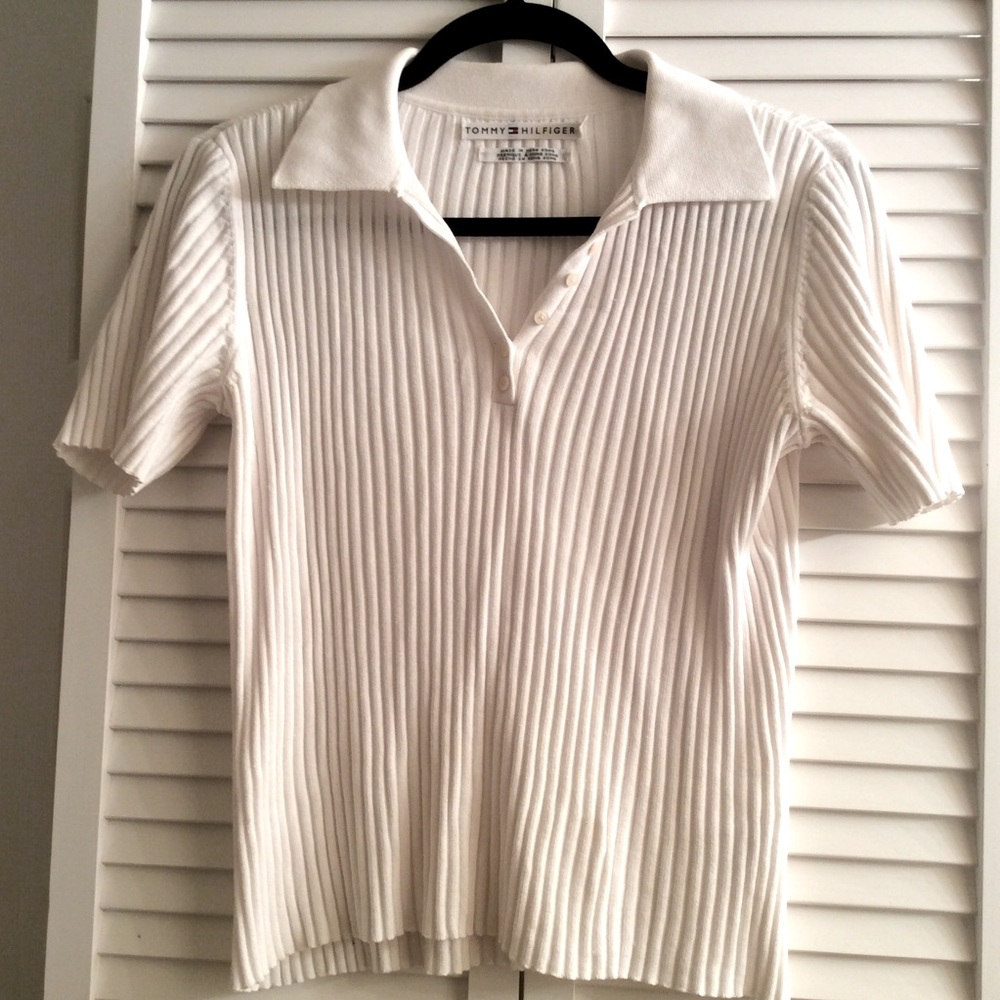 Tommy Hilfiger Short Sleeve Sweater Top
